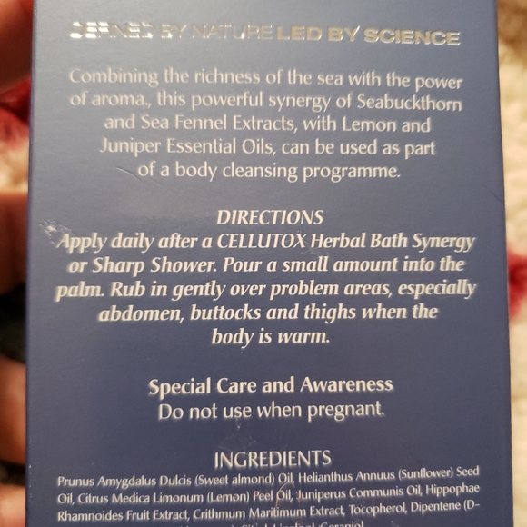 RARE NEW in box Elemis Cellutox Active Body Concentrate Oil 3.4 OZ Orig … - Picture 5 of 6